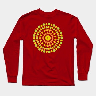 Green Mandala Long Sleeve T-Shirt